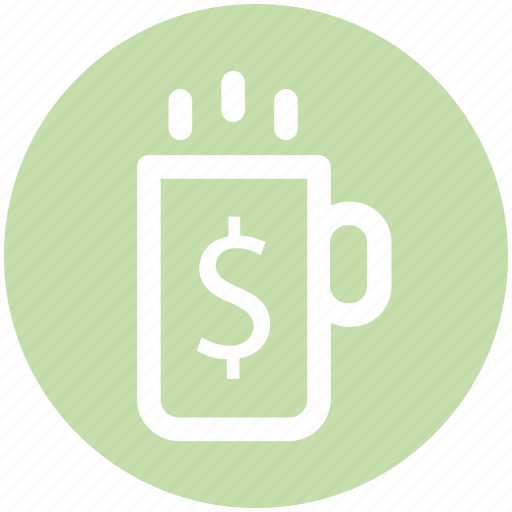 Coffee mug, cup, dollar, handle, hot tea, mug, tea icon - Download on Iconfinder