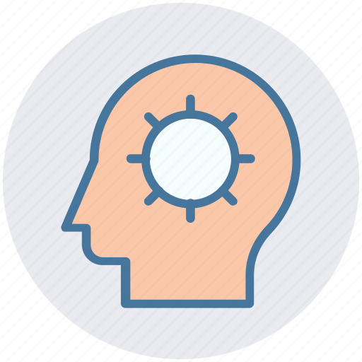 Brainstorming, cog, gear, head, logic, strategy icon - Download on Iconfinder