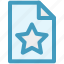 bookmark page, document, favorite, file, page, paper, star 