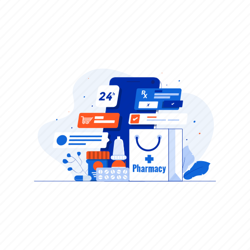Communication, internet, online, pharmacy, shop illustration - Download on Iconfinder