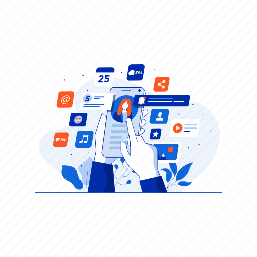 Communication, media, multimedia, phone, social, video illustration - Download on Iconfinder