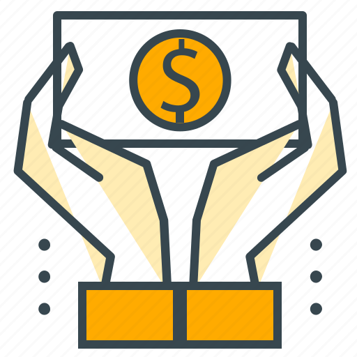 Business, cash, funding, hand, money, office icon - Download on Iconfinder