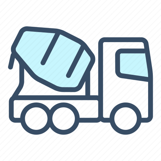 Concrete, concrete mixer, construction, mixer, transport, truck, vehicle icon - Download on Iconfinder