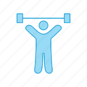 exercise, lifting, person