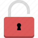 lock, unlocked, privacy, secure, unlock