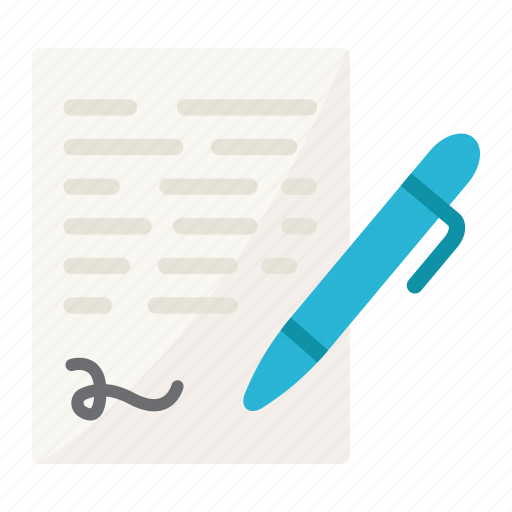 Business, contract, document, paper, pen, sign, signature icon - Download on Iconfinder