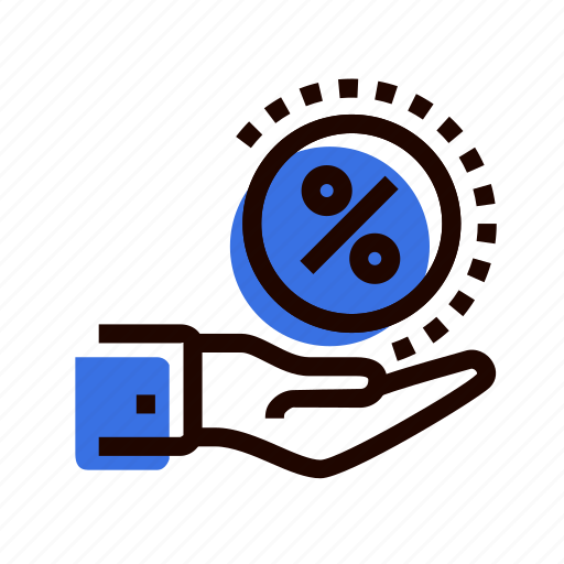 A, arm, get, grid, hand, percent, percentage icon - Download on Iconfinder