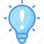 bulb, idea, info, info sign, light bulb 