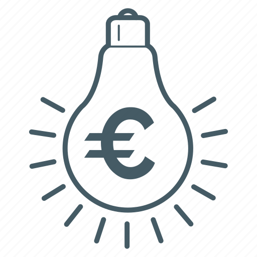 Bulb, electric, energy, euro, generate icon - Download on Iconfinder
