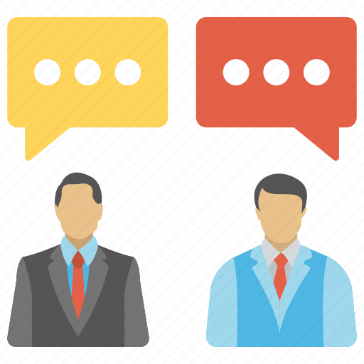 Communication, conversation, dialogue between two people, discussion, people talking, speech bubbles icon - Download on Iconfinder