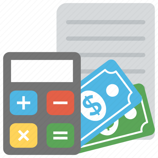 Accounting, banknotes, bills, bookkeeping, calculation icon - Download on Iconfinder