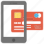 credit card, m-commerce, mobile banking, pay online, transaction 