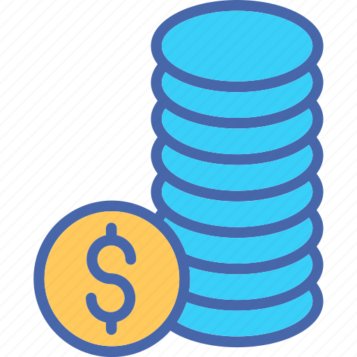 Coins stack, currency, finance, money, stack icon - Download on Iconfinder