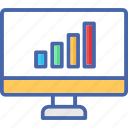 business statistics, chart, graph, growth, monitor 