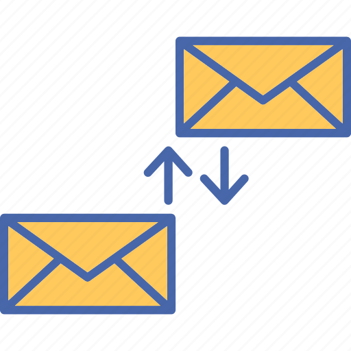 Exchange by mail, envelope exchanging, mail exchanging, message exchange, mail envelope icon - Download on Iconfinder