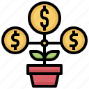 bank, business, currency, growth, investment, money, plant