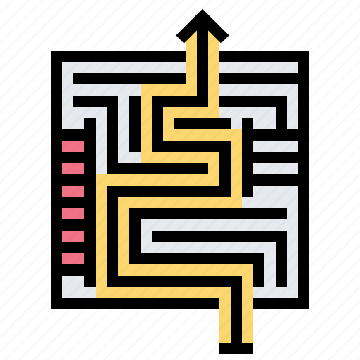 Exit, labyrinth, maze, research, solution icon - Download on Iconfinder