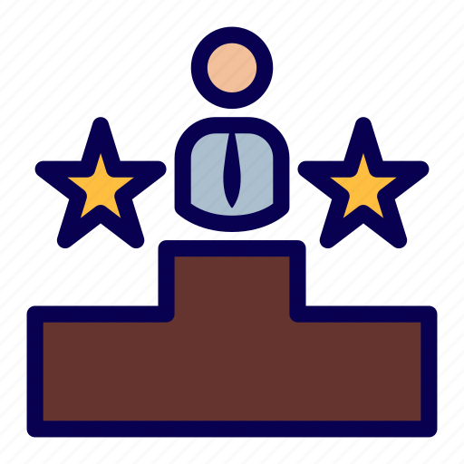 Employee, leaderboard, star icon - Download on Iconfinder