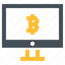 bitcoin, computer, crypto, cryptocurrency, money, monitor