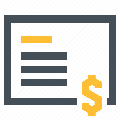 Document, invoice, money, paper, payment, transcript icon - Download on Iconfinder