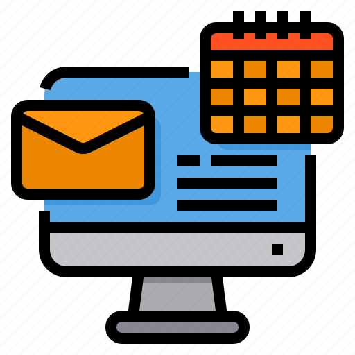 Calendar, computer, date, email, online icon - Download on Iconfinder