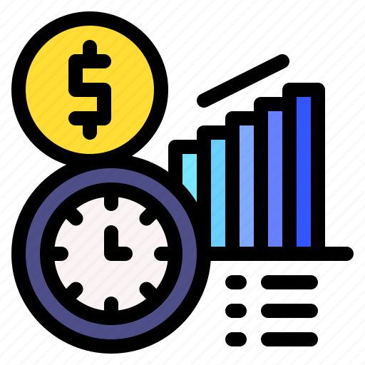 Time, analytics, data, processing, money icon - Download on Iconfinder
