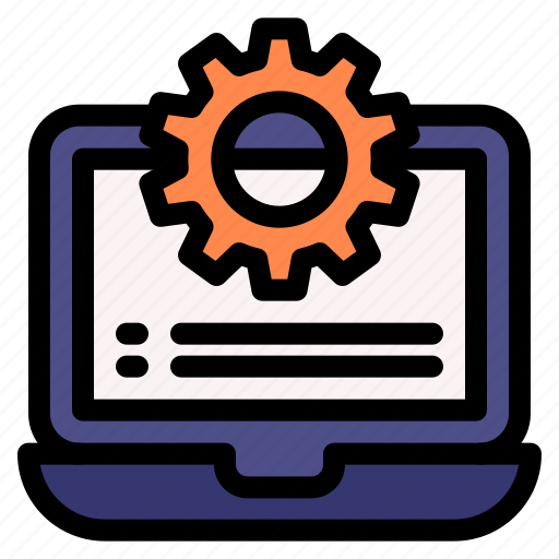 Settings, cogwheel, computer, gear, magnifier icon - Download on Iconfinder