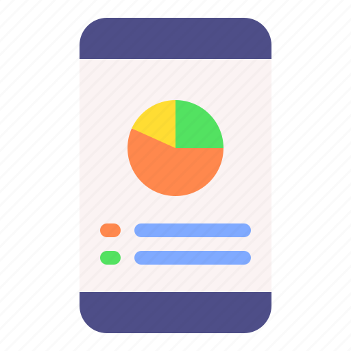 Mobile, pie, analytics, chart, graph icon - Download on Iconfinder