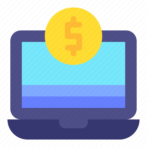 Business, dollar, finance, laptop, money icon - Download on Iconfinder