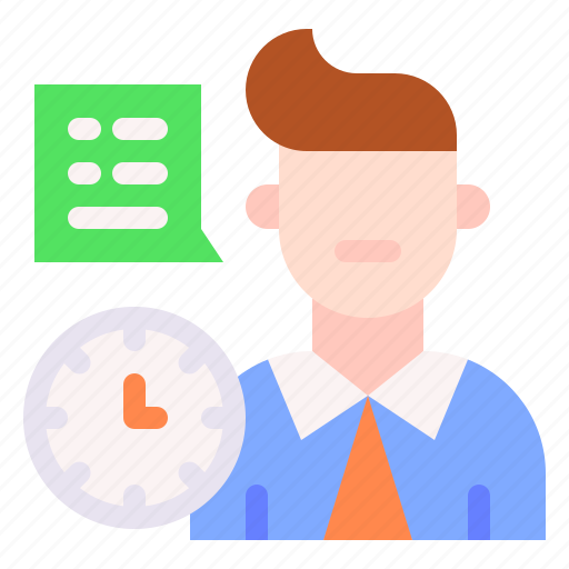 Businessman, consultant, manager, time, human icon - Download on Iconfinder