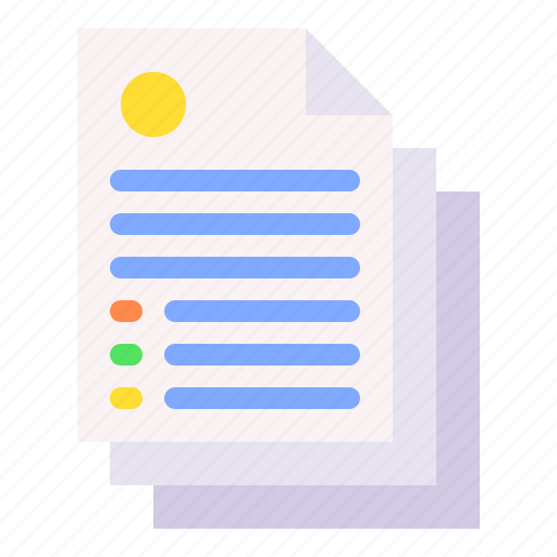 Documents, files, forms, list, file, records icon - Download on Iconfinder