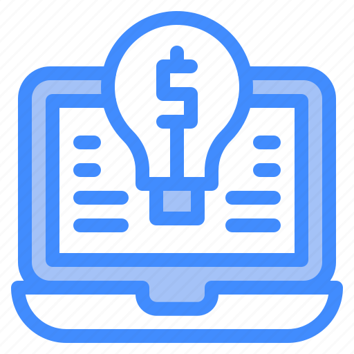 Idea, dollar, finance, laptop, money icon - Download on Iconfinder