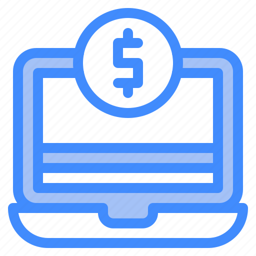 Business, dollar, finance, laptop, money icon - Download on Iconfinder
