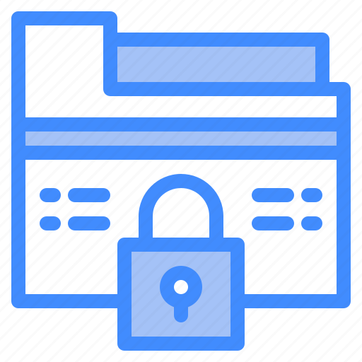 Folder, file, record, security, data icon - Download on Iconfinder