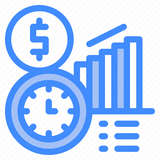 Time, analytics, data, processing, money icon - Download on Iconfinder