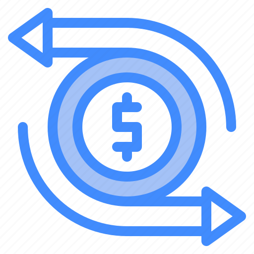 Cash, flow, dollar, money, payment, process icon - Download on Iconfinder