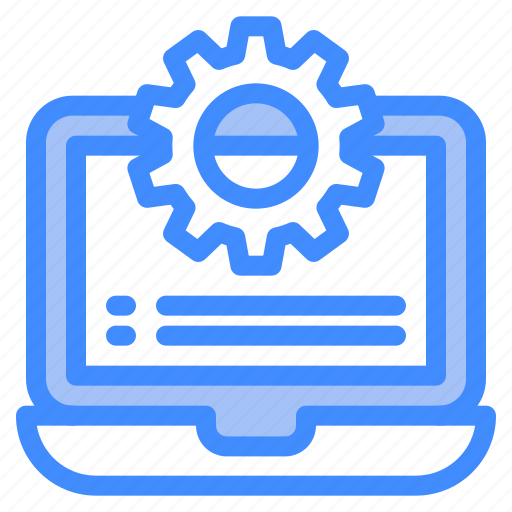 Settings, cogwheel, computer, gear, magnifier icon - Download on Iconfinder