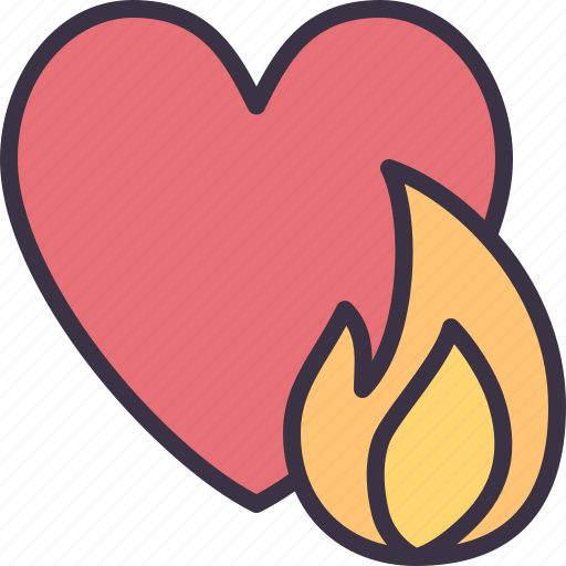 Aspiration, passion, heart, burn, desire icon - Download on Iconfinder