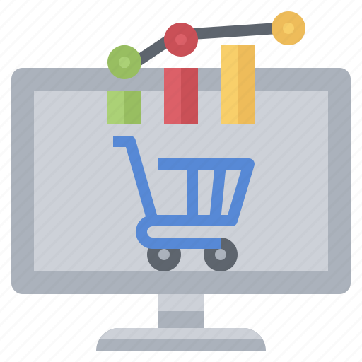 Cart, commerce, graph, market, shopping, stats, trends icon - Download on Iconfinder