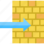 arrow, brick, impasse, wall 