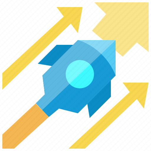 Arrow, business, growth, launch, rocket, start up, success icon - Download on Iconfinder