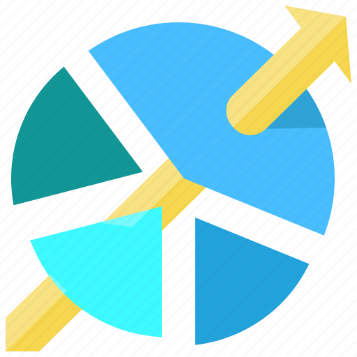 Analytics, arrow, graph, market, pie chart, share, statistics icon - Download on Iconfinder