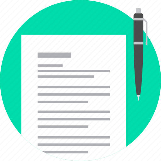 Agreement, business, document, paper, pen, text, file icon - Download on Iconfinder
