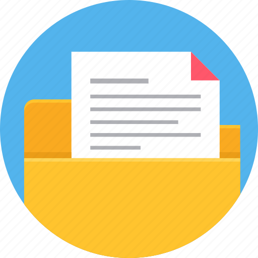 Document, folder, page, paper, sheet, documents, text icon - Download on Iconfinder