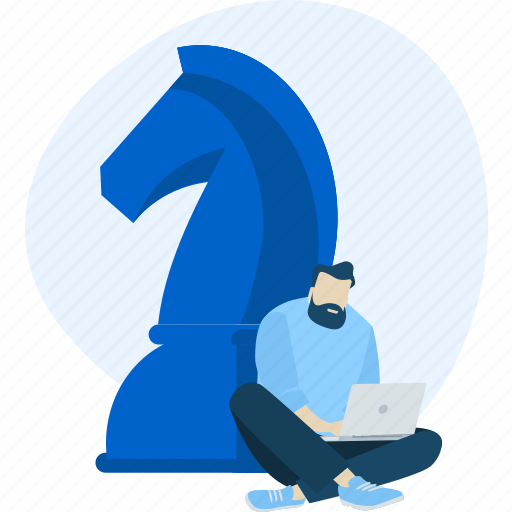 Business, people, strategy, planning, marketing, internet, chess illustration - Download on Iconfinder