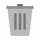 trash, bin, garbage, recycle, delete