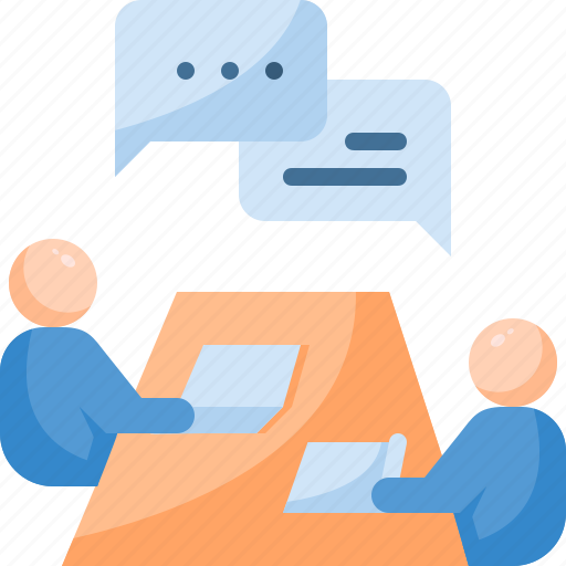 Discussion, meeting, conversation, conference, employee, communication icon - Download on Iconfinder
