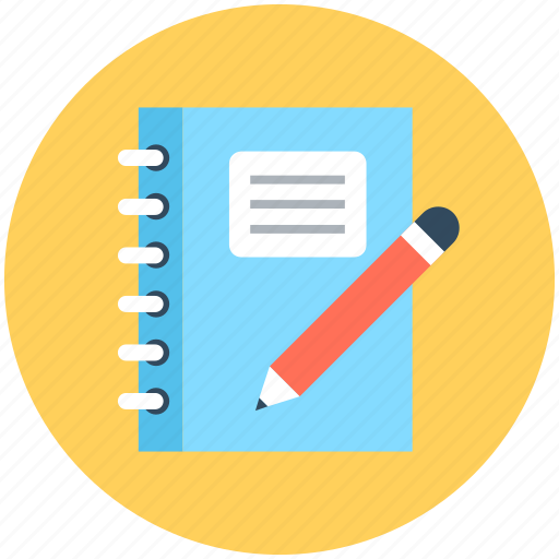 Diary, notebook, notepad, notes, pencil icon - Download on Iconfinder