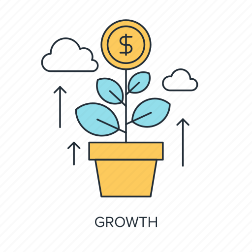 Finance, flower, growth, investment, money, plant, success icon - Download on Iconfinder