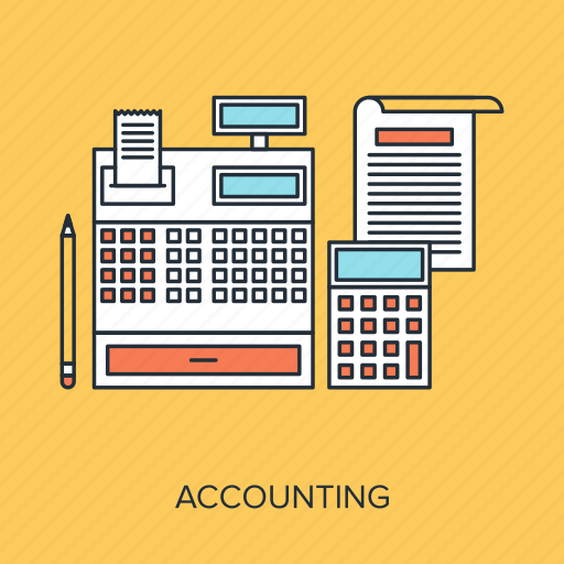 Accounting, budget, calculate, calculator, cash, register, report icon